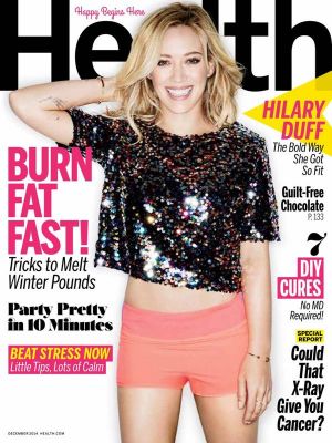 Servizio fotografico di Cliff Watts per Health (Dicembere 2014)
Health Magazine dedica la copertina di Dicembere a Hilary Duff
Parole chiave: rivista
