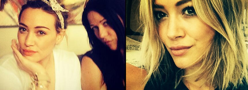 Hilary Duff in studio di registrazione con Lauren Christy