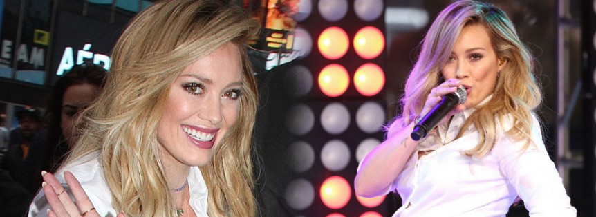 Hilary Duff a Good Morning America canta live sparks dal nuovo album breathe in breathe out