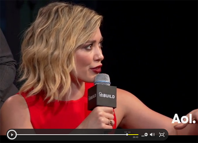 Hilary Duff VIDEO Intervista ad AOL Build anticipazioni musica