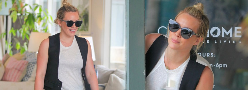 Hilary Duff fa Shopping a Brentwood California