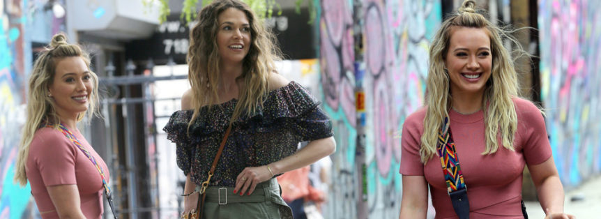 hilary duff sul set di younger foto 05062017