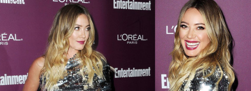 hilary duff pre emmy awards party loreal entertainment